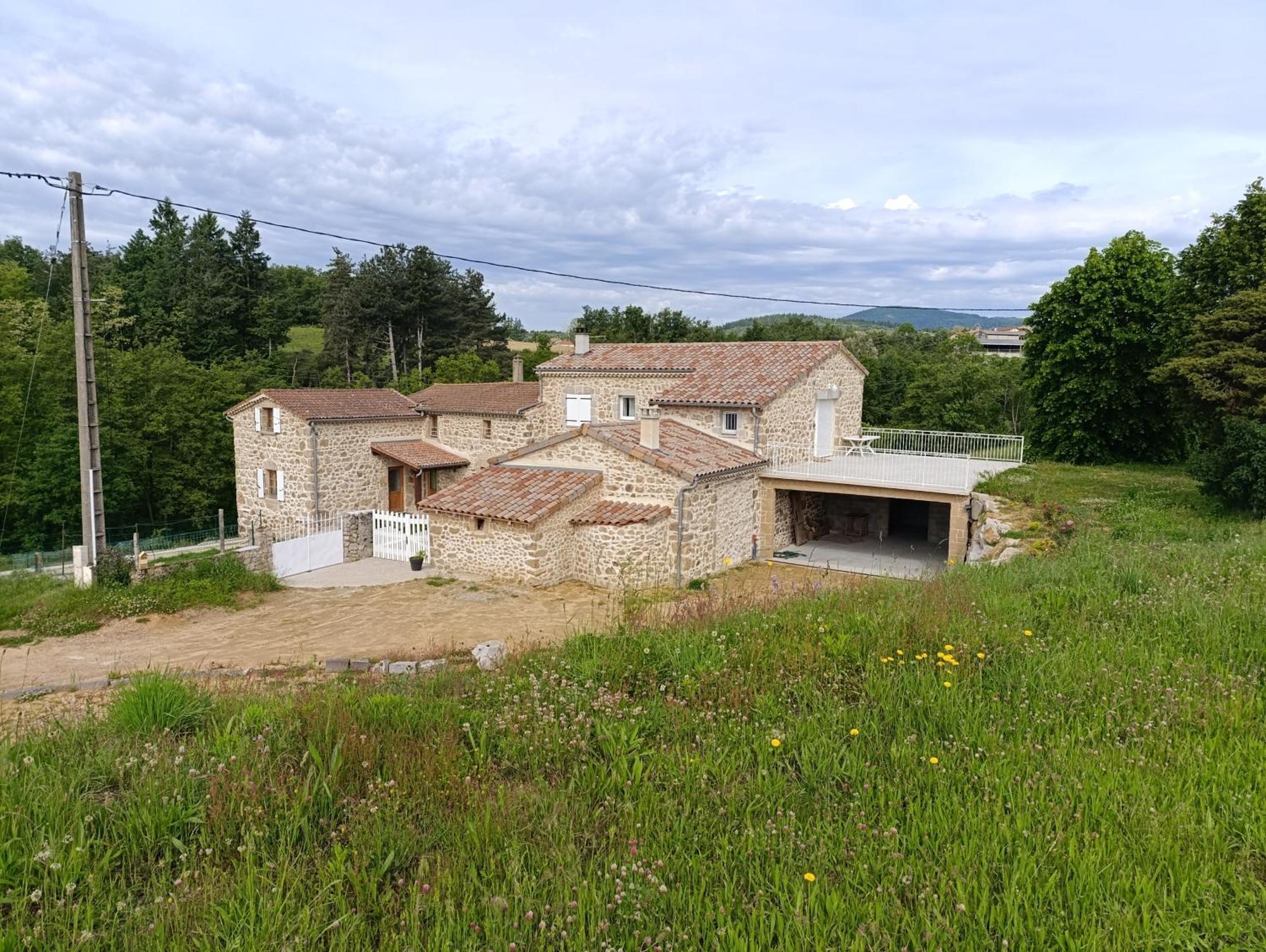 Ancienne Ferme Tranquille En Haute Ardeche Etables  Exterior foto